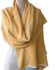 100% Italian Spun Egyptian Cotton Body Cocoon Wrap: Forest Fern Print