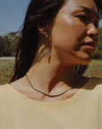 Serpentine Necklace - 18" Oxidized Brass Snake Chain