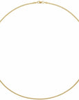 14K Yellow Gold .75 mm Solid Box Chain - 18"