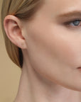 Princess Post Earrings - 18k Gold + Diamonds