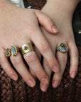 EOS Ring - Brass + Ruby