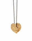 Broken Heart Bronze Pendant