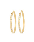 Fav Gold Hoops - 18ky Gold + VS Diamonds