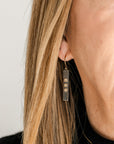 Sunnyside Diamond Earrings - 18k/14k Gold, Oxidized Silver, + VS White Diamonds