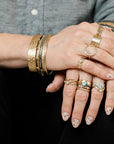 Diamond Party Band - 18ky Gold + Reclaimed Diamonds