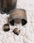 Aspen Statement Cuff 2.0 - 22ky, 18ky, Oxidized Silver + VS Diamonds