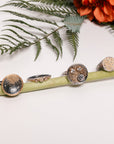 Three Bloom Stacking Ring - 22k/18k Gold, Oxidized Silver + VS White Diamonds
