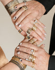 Aspen Statement Cuff 2.0 - 22ky, 18ky, Oxidized Silver + VS Diamonds