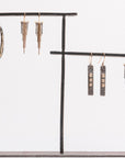 Sunnyside Diamond Earrings - 18k/14k Gold, Oxidized Silver, + VS White Diamonds