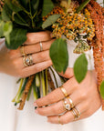 Everyday Diamond Band - 18ky Gold, 14kpw Gold + VS Diamonds