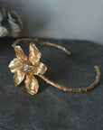 Starflower Cuff - Brass + Labradorite