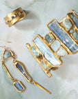 Rapids Ring - Brass + Blue Sapphire