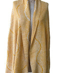100% Italian Spun Egyptian Cotton Body Cocoon Wrap: Forest Fern Print