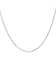 Fine Curb Chain - Bright Sterling Silver 22"