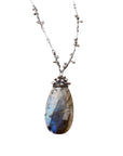 XXL Swarm Necklace - Sterling Silver + Labradorite