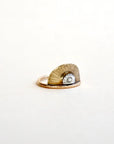 Sun & Life Ring - Oxidized Brass, Sterling Silver + 14k Gold-Fill