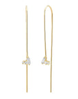 Diamond Threaders - 18k Gold + Diamonds