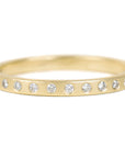 Everyday Diamond Band - 18ky Gold, 14kpw Gold + VS Diamonds