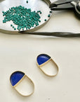 Lapis + Turquoise Scarab Pendant - 18k Gold, Lapis Lazuli + Persian Turquoise