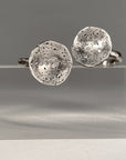 Small Rock Scatter Ring- Silver + Diamonds