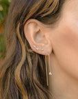 Diamond Threaders - 18k Gold + Diamonds