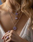 Tranquility Talisman - Mystic Violet + Bright Sterling Silver