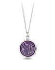 Wild at Heart Talisman - Mystic Violet + Bright Sterling Silver