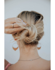 Hammered Brass Hair Pin