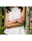 Classic Aspen Cuff - 18k gold, Oxidized Silver + Reclaimed Diamonds