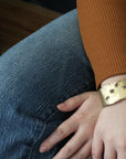 Eos Cuff - Ruby + Brass