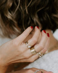 Eternity Diamond Band - 18k Gold, 14kpw Gold + VS Diamonds + Black Diamonds