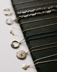 Mini Turning Aspen Necklace (redesigned) - 18k Gold, Oxidized Silver + Reclaimed Diamonds