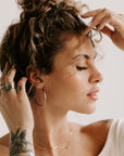 City Lights Band - 22k Gold, Oxidized Silver + Reclaimed Diamonds