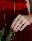 Black + Gold Stacker Ring
