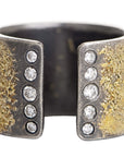 Summer Travel Band - 22k Gold, Oxidized Silver + Reclaimed Diamonds