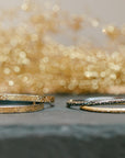 KMJ Essential Hinged Bangle + Diamonds - 22ky, 18ky, Oxidized Silver + VS Diamonds
