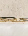 KMJ Essential Hinged Bangle + Diamonds - 22ky, 18ky, Oxidized Silver + VS Diamonds