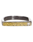 Slice Stacking Rings - 22k/18k Gold, Oxidized Silver + Reclaimed Brilliant Diamonds