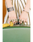 Breezy Chain Link Bracelet - 18k Gold + Oxidized Argentium Silver