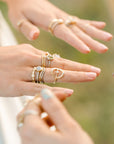 Goldyn Stacker Band - 18k Gold + Reclaimed Diamonds