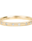 Contemporary Diamond Stacker - 18ky Gold, 14kpw Gold + VS Diamonds