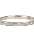 Contemporary Diamond Stacker - 18ky Gold, 14kpw Gold + VS Diamonds