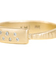 Luxe Aspen Band - 18ky Gold + Reclaimed Diamonds