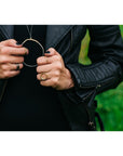 Turning Aspen Ring- 18ky Gold, 14kpw Gold, Oxidized Silver + Reclaimed Diamonds