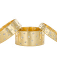 18ky Gold Scattered Diamond Band (Diamonds All The Way Around) - 4mm, 7mm, 10mm