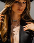 Strata Necklace - 22k/18k Gold, Oxidized Silver + Reclaimed Diamonds