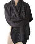 100% Italian Spun Egyptian Cotton Body Cocoon Wrap: Forest Fern Print