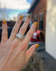 Shadow Dome Ring - Silver
