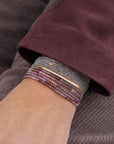 Labradorite Gemstone Wrap Bracelet/Necklace - 14k Gold + Labradorite