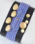 Tanzanite Wrap Bracelet - Necklace - 14k Yellow Gold / Regular / 34"